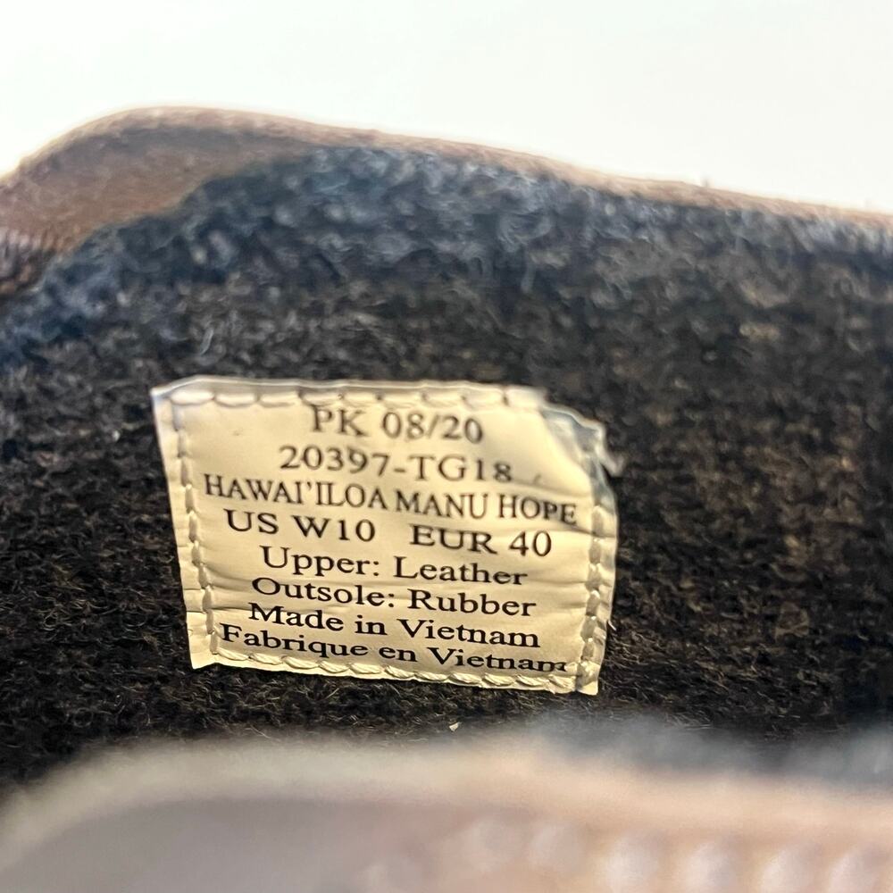 Olukai Women's Hawai'iloa Manu Hope Sneaker Boots Ankle Booties Tan Size 10 - Picture 7 of 10